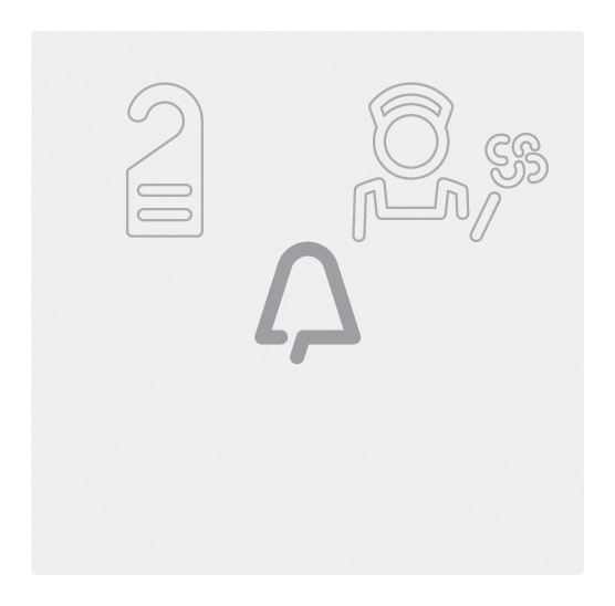 VIMAR S.P.A. - VIW00975 Cartellino pers. pulsante + 2 spie Hotel