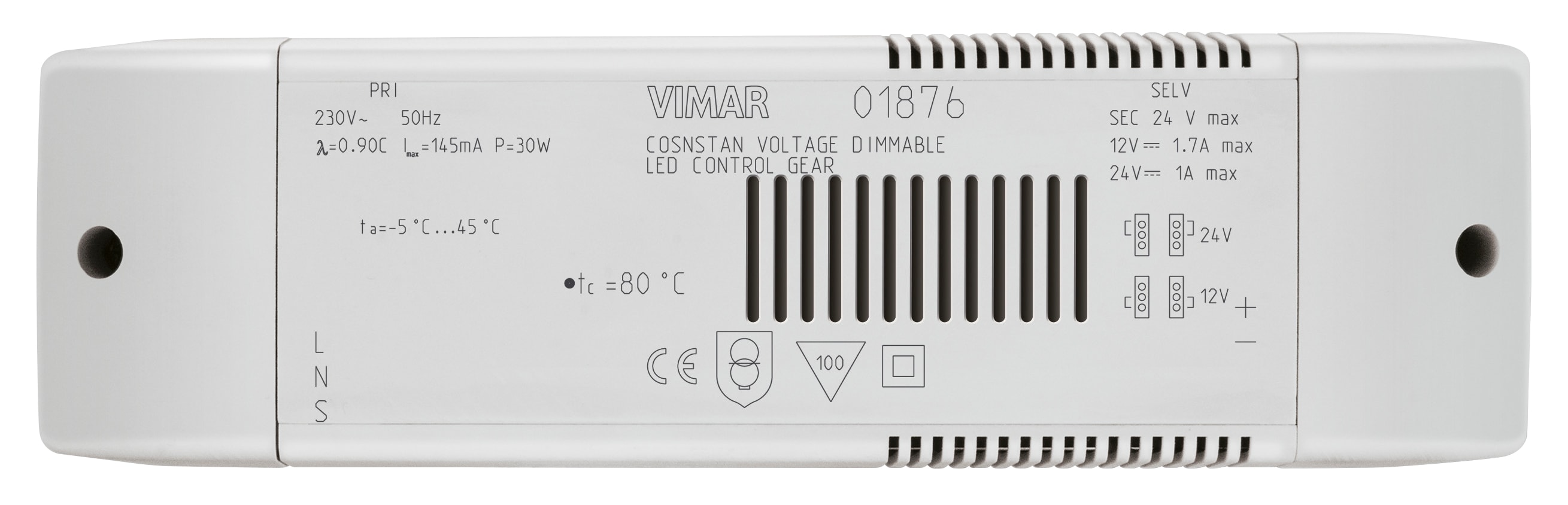 VIMAR SPA VIW01876 ALIMENTATORE 230V 50HZ LED RGB 12/24VDC