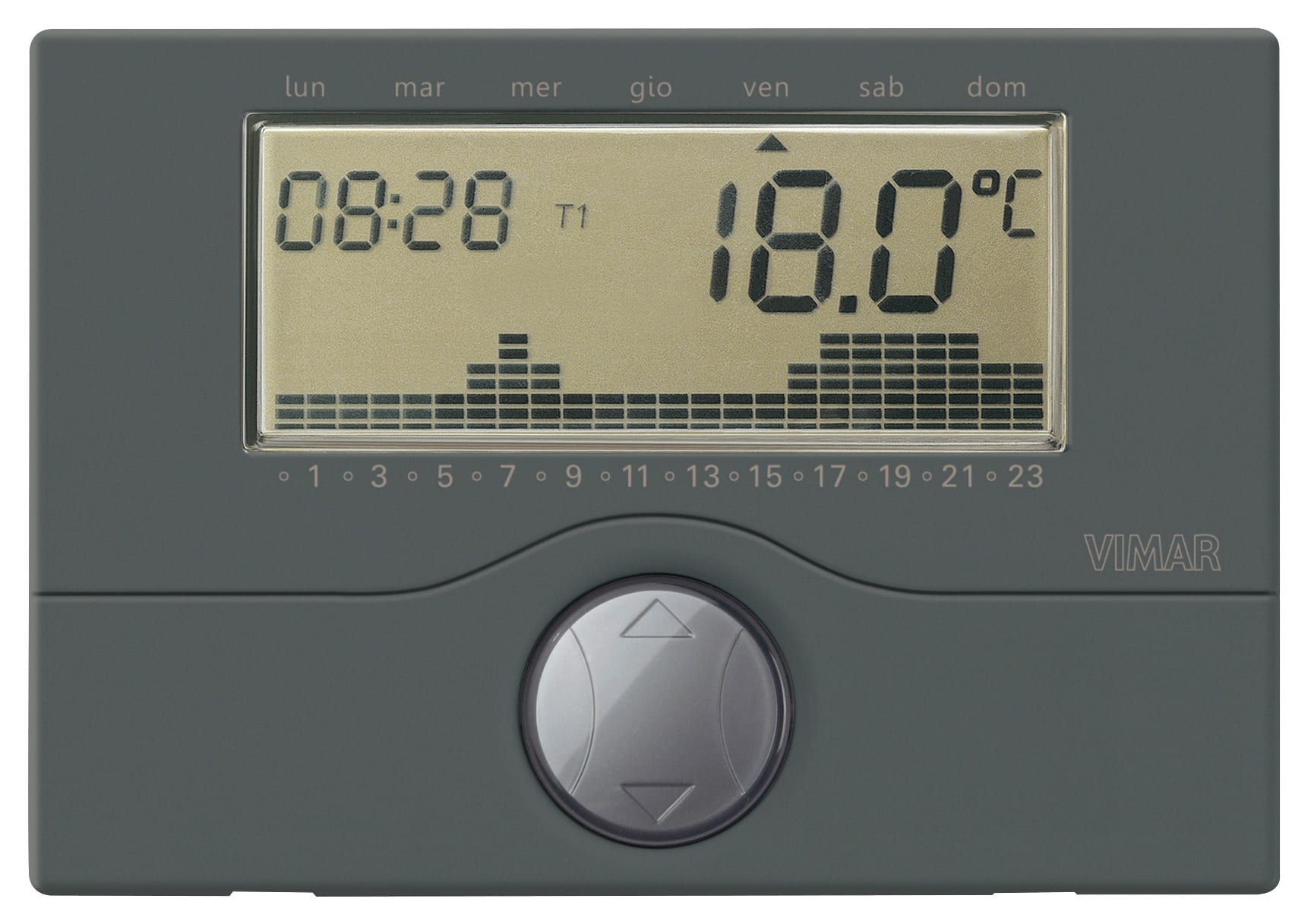 VIMAR S.P.A. - VIW01910.14 CRONOTERMOSTATO A BATT. PARETE ANTRACITE