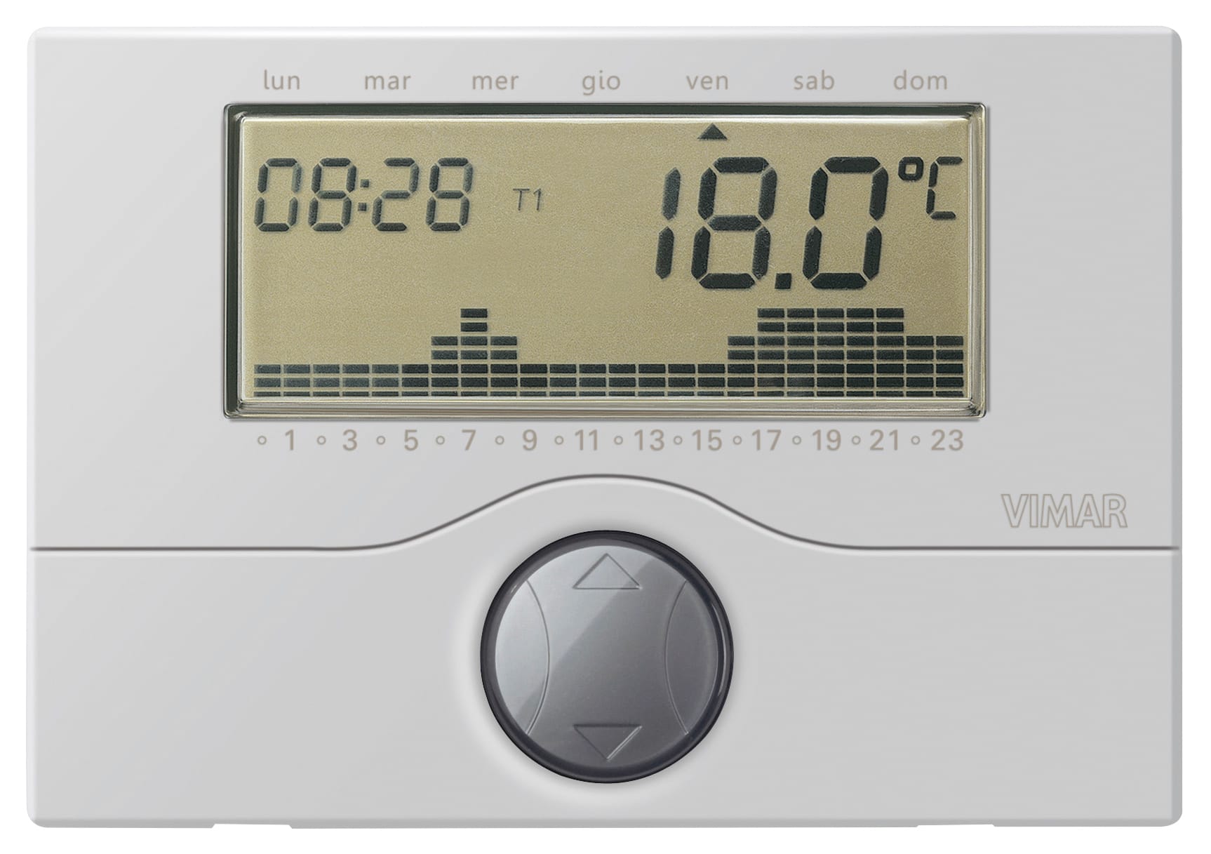 VIMAR SPA VIW01910.20 CRONOTERMOSTATO A BATT. PARETE SILVER
