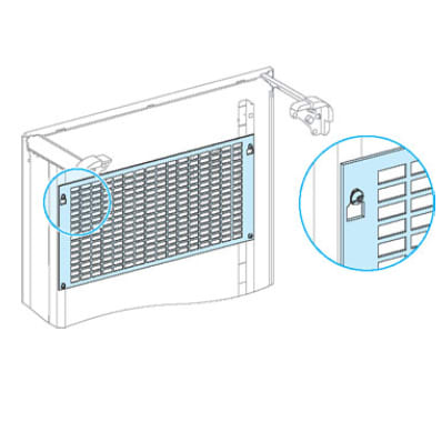 SCHNEIDER ELECTRIC - SNR03170 PIASTRA DI FONDO PREF.4M G-P