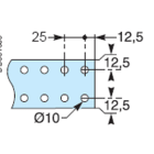 SCHNEIDER ELECTRIC - SNRLVS04516 Barra preforata V 60X5