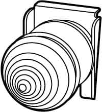 EATON MANIFACTURING - EAO208692 L-W INDIC. LUMINOSO CONICO BIANCO BA9S