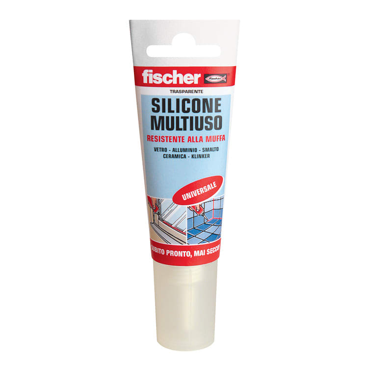 FISCHER ITALIA S.R.L - FIS00071880 SILICONE TRASP.UNIV. 60 ML. IN TUBETTO