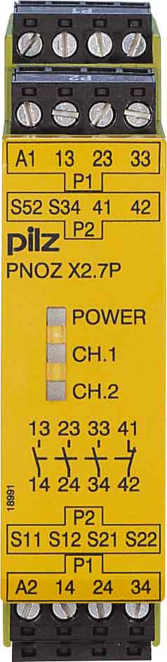 PILZ ITALIA SRL - PIZ787305 PNOZ X2.7P C 24AC/DC 3NA+1NC