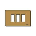 VIMAR SPA VIW08637.BR PLACCA 3M ALLUM. SCATTO BRONZO