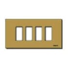 VIMAR SPA - VIW08638.BR PLACCA 4M ALLUM. SCATTO BRONZO