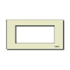 VIMAR SPA - VIW08658.A PLACCA 4MSP RESINA SCATTO AVORIO