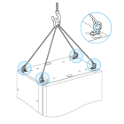 SCHNEIDER ELECTRIC - SNRLVS08700 4 ANELLI DI SOLLEVAMENTO PRISMASET P