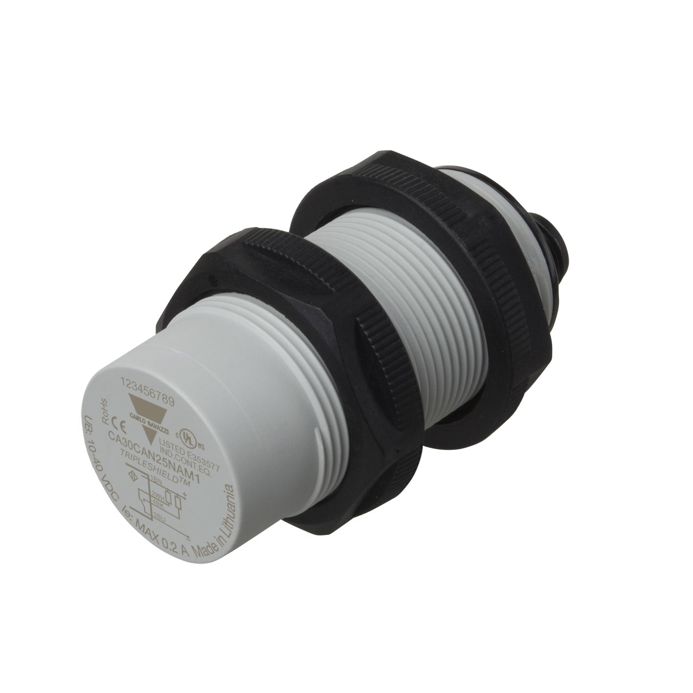 CARLO GAVAZZI GAVCA30CAN25NAM1 SENS. CAP. M30 PAR SCH NPN NO+NC CONN
