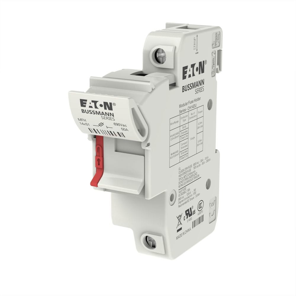 EATON EAOCH141DU CH141DU PORTA-FUS, 50 A, 14X51 , 1P, IEC