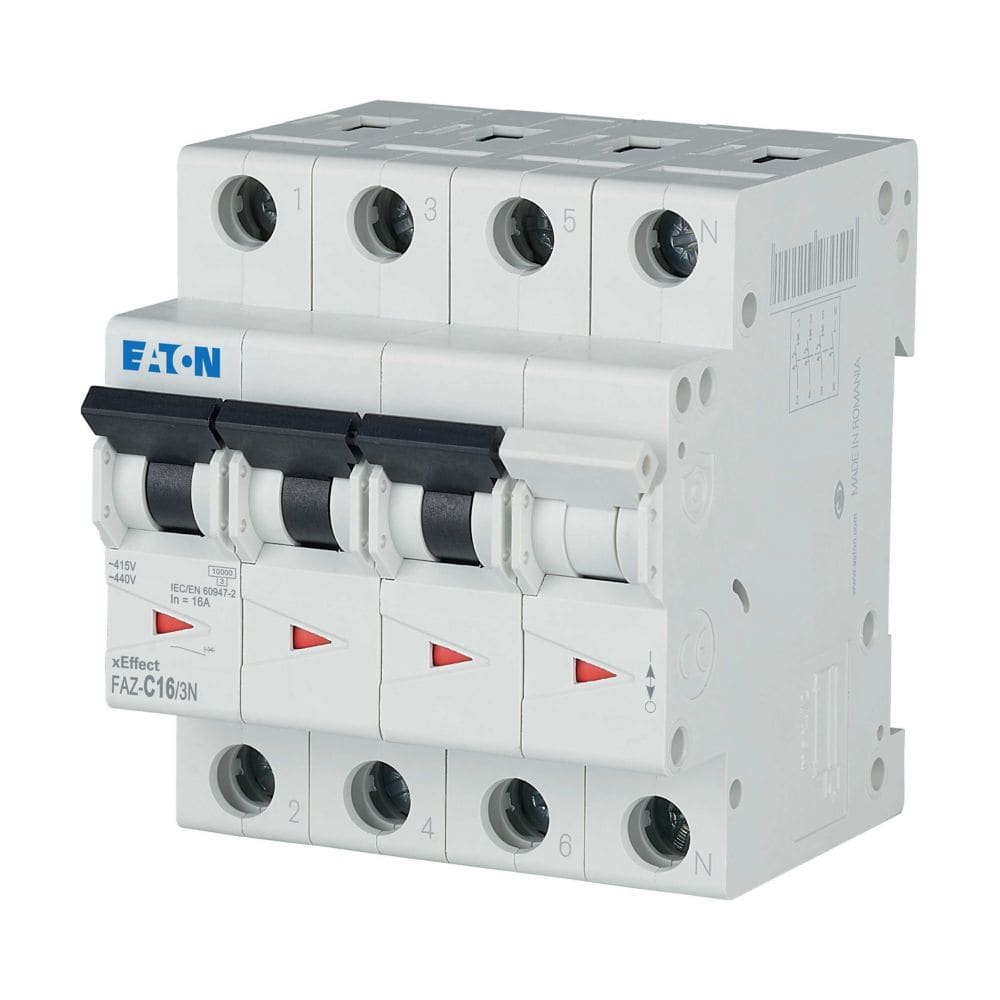 EATON EAO278975 FAZ-C16/3N INT. MT 10KA 3P+N C 16A
