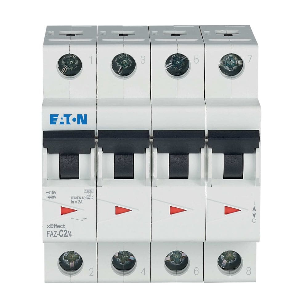 EATON EAO279049 FAZ-C2/4 INT. MT 10KA 4P C 2A