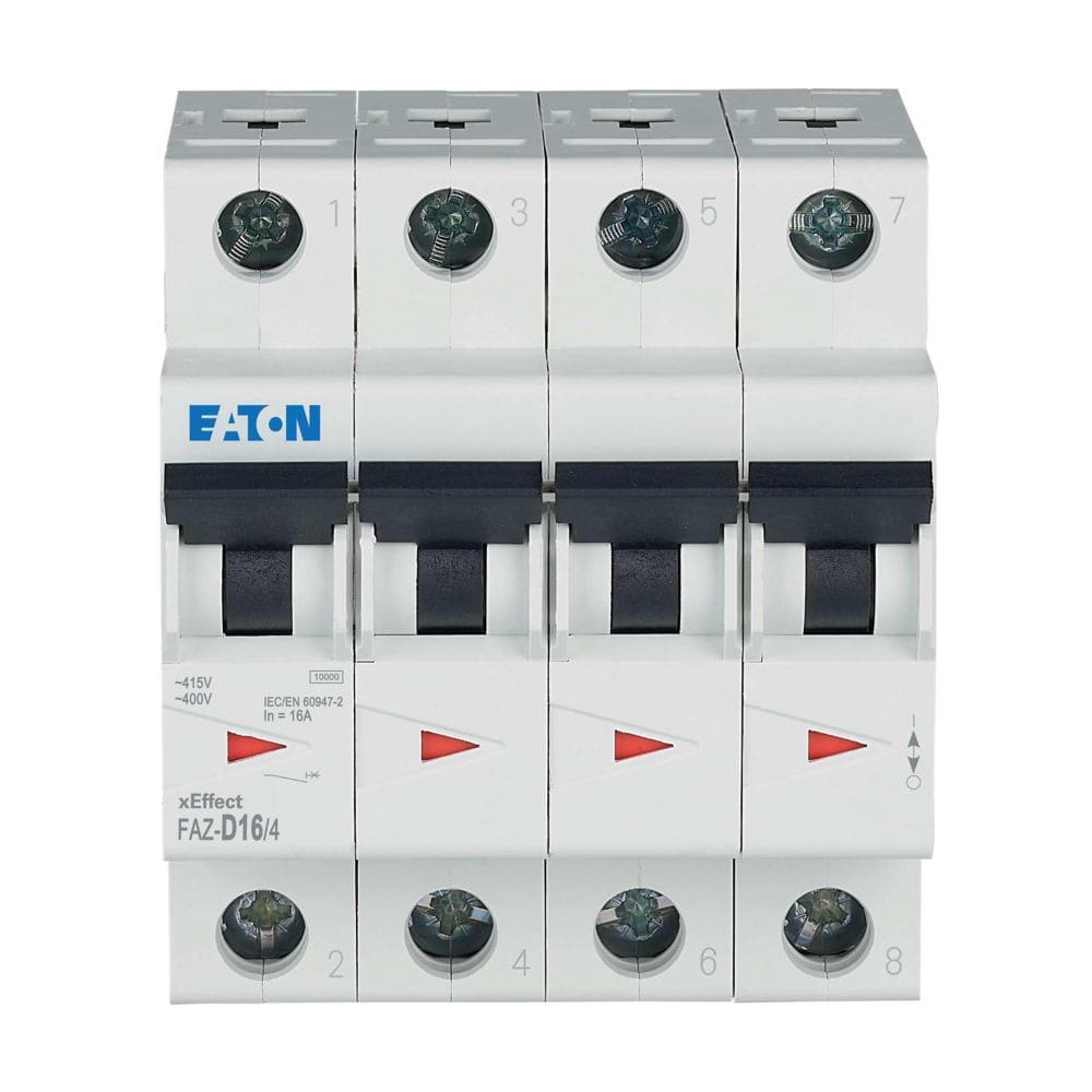 EATON EAO279084 FAZ-D16/4 INT. MT 10KA 4P D 16A
