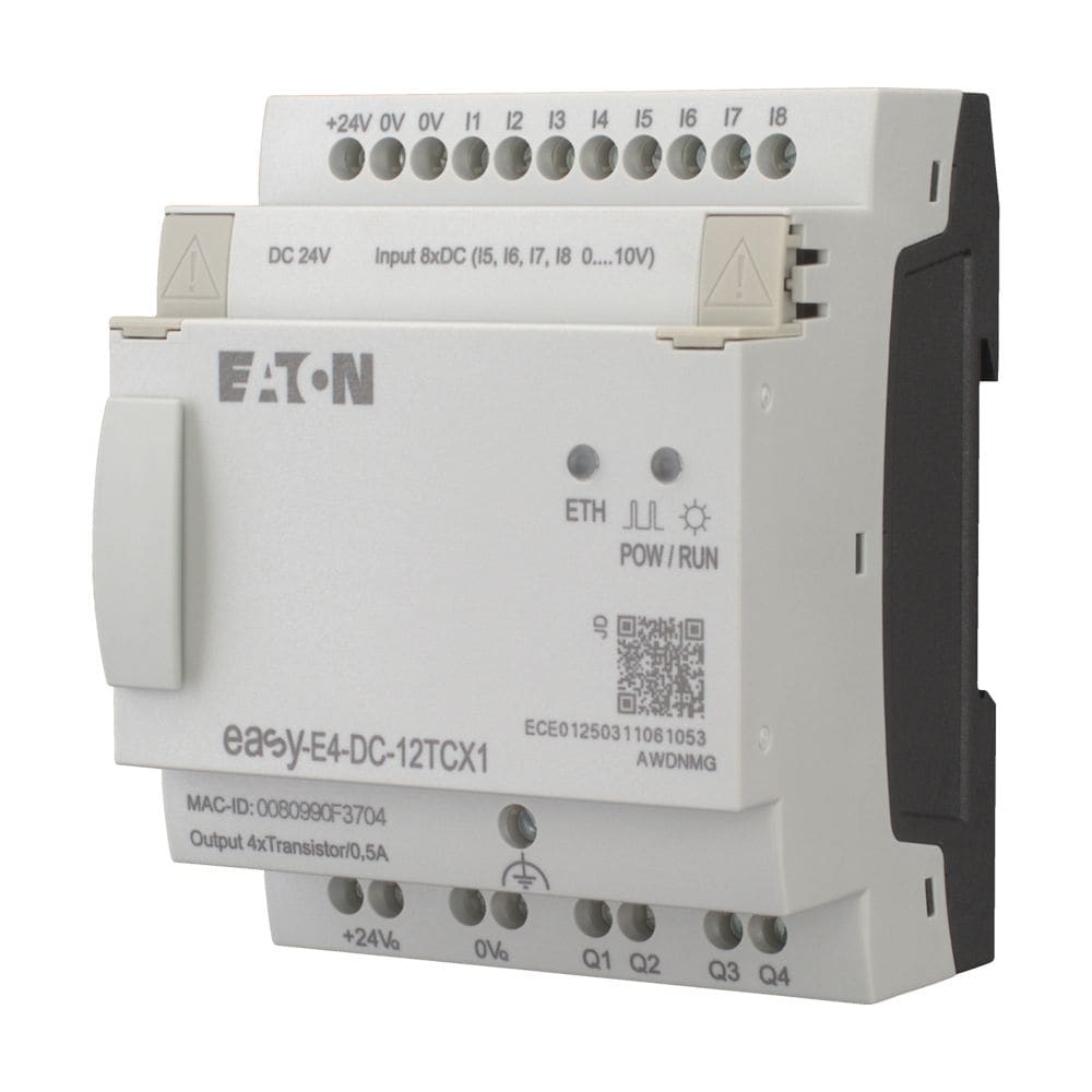EATON EAO197214 EASY-E4-DC-12TCX1 PLC 24VDC 8I 4UT