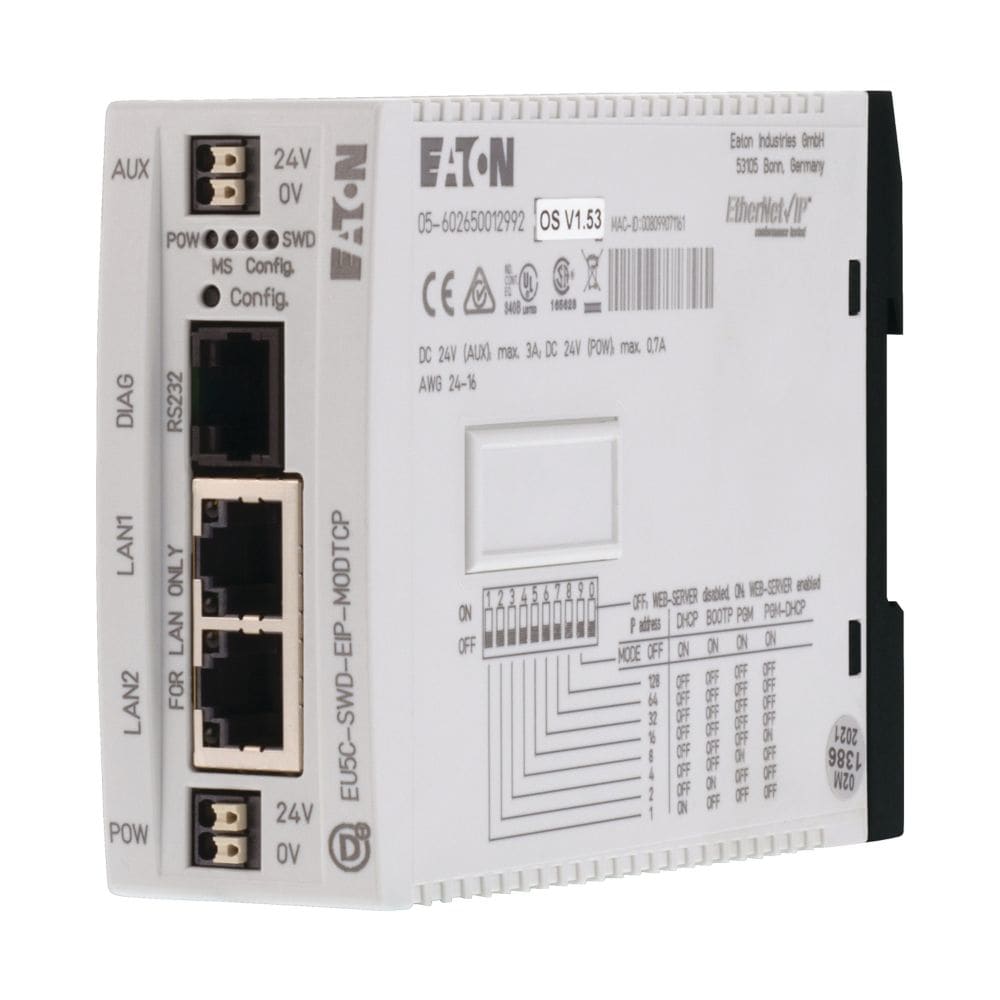 EATON EAO153163 EU5C-SWD-EIP-MODTCP GW MODB. TCP/ETH IP