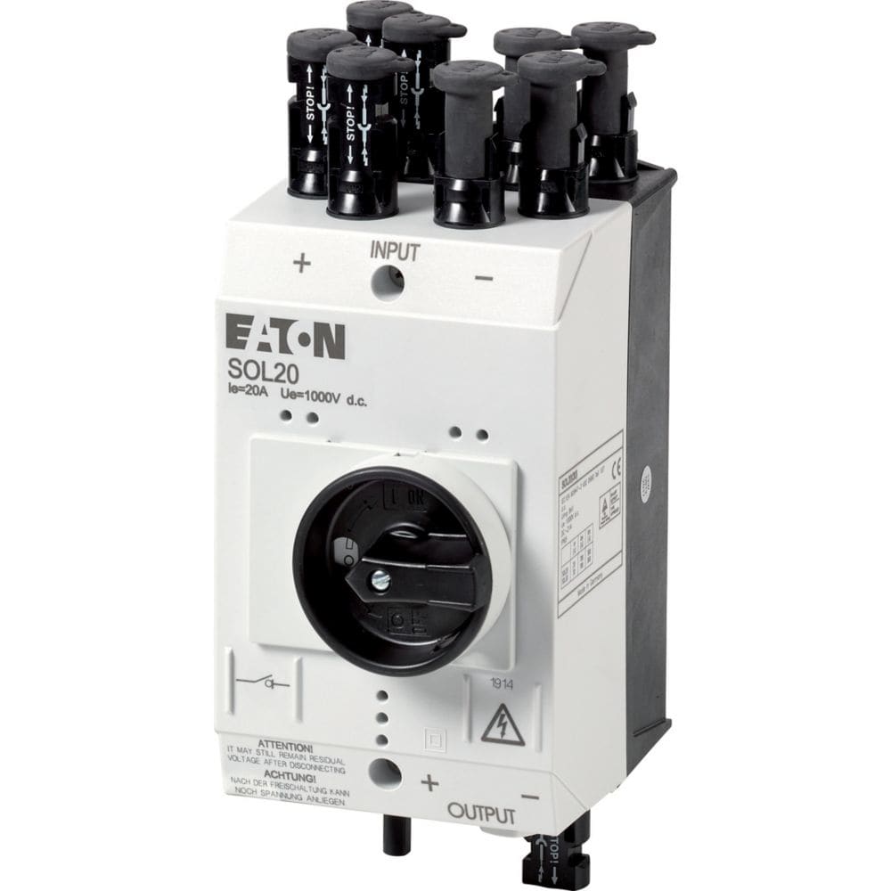 EATON EAO120916 SOL20/4MC4 SEZ.DC IN CUST. 20A 4 STR. MC