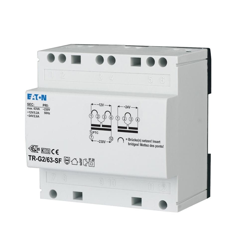 EATON EAO272485 TR-G2/63-SF TRAFO USO CONT 63 VA 230/12-