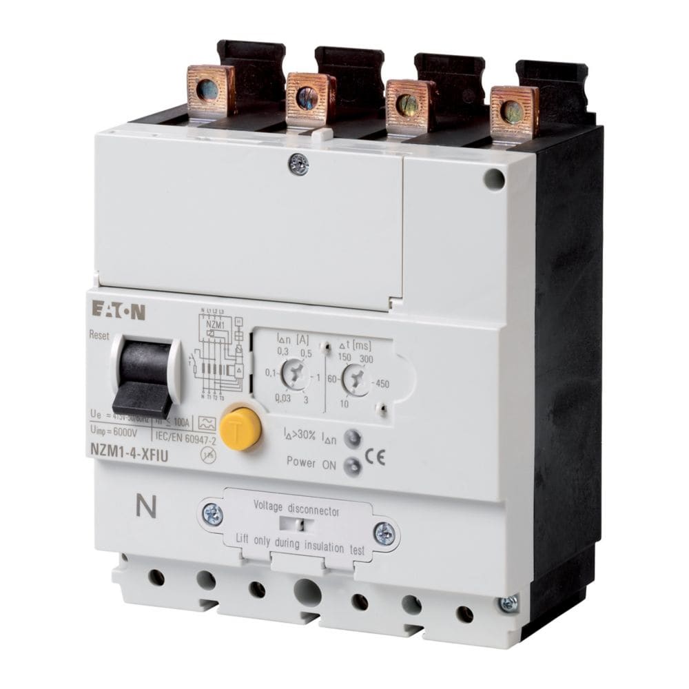 EATON EAO104614 NZM1-4-XFIU BL.DIF. 4P 100A REG SOTTOP.