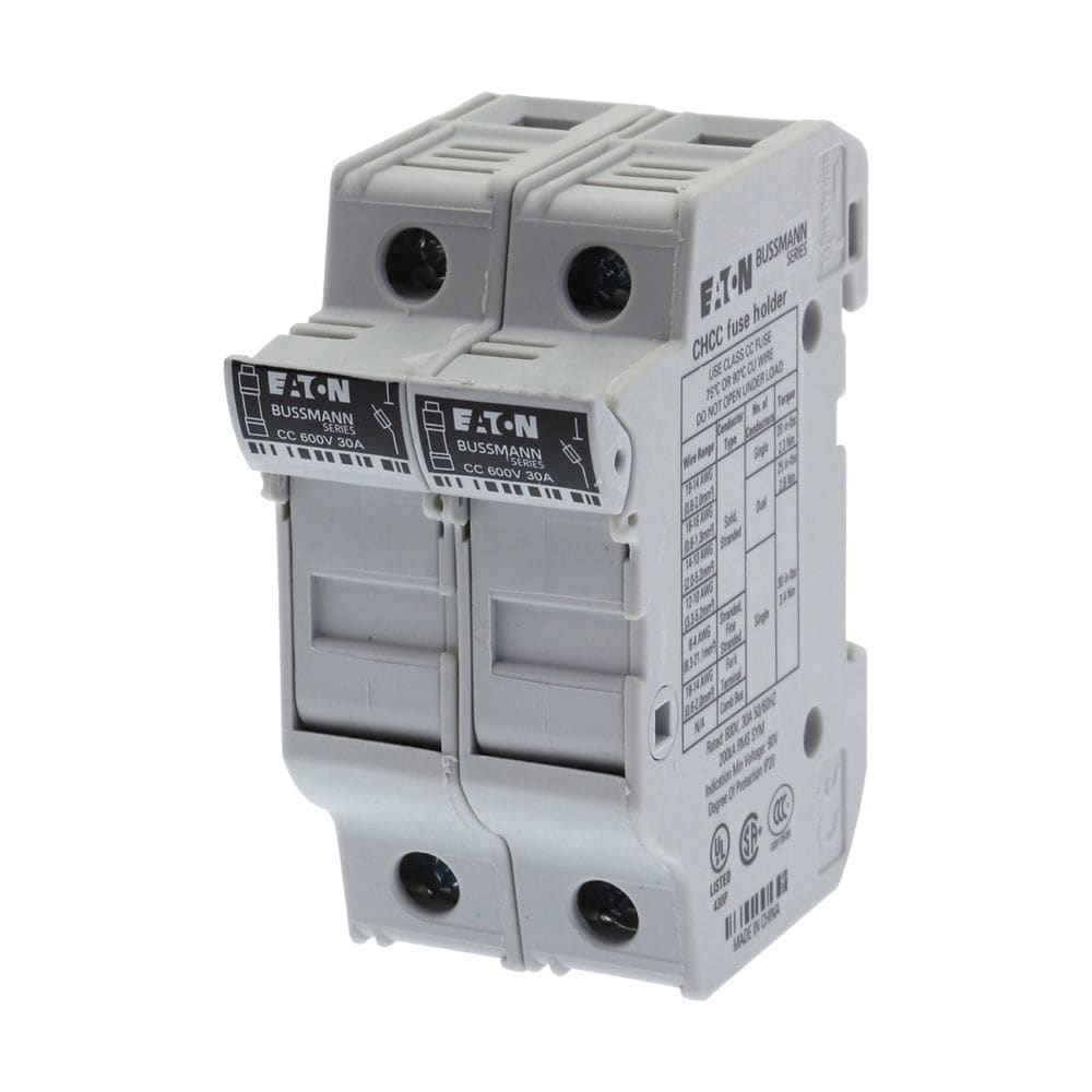 EATON EAOCHCC2DU CHCC2DU BASE 10X38 30A 600VACDC 2P CL.CC