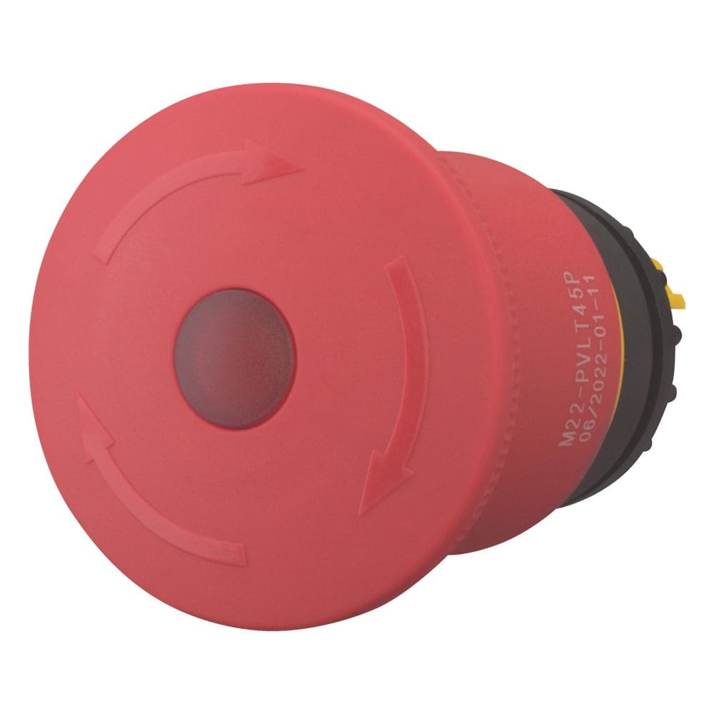 EATON EAO121460 M22-PVLT45P FUNGO EMERG. LUM. D.45MM ROT