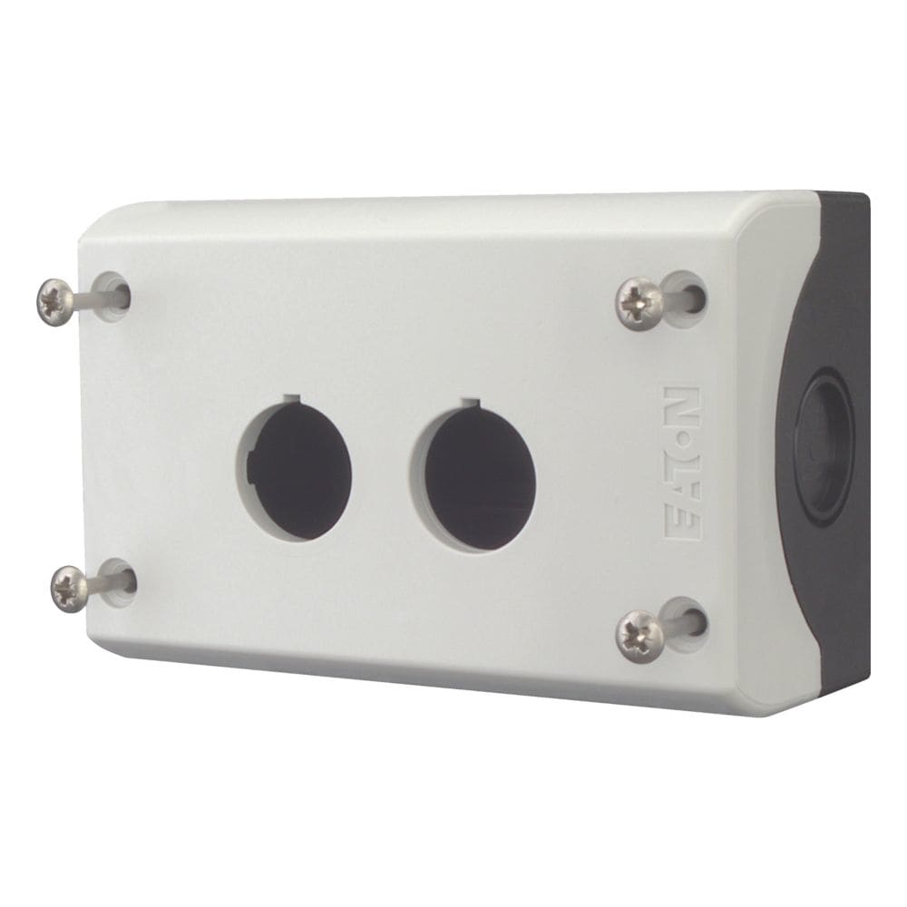 EATON EAO216537 M22-I2 CUSTODIA 2 FORI, NERO /GRIGIO
