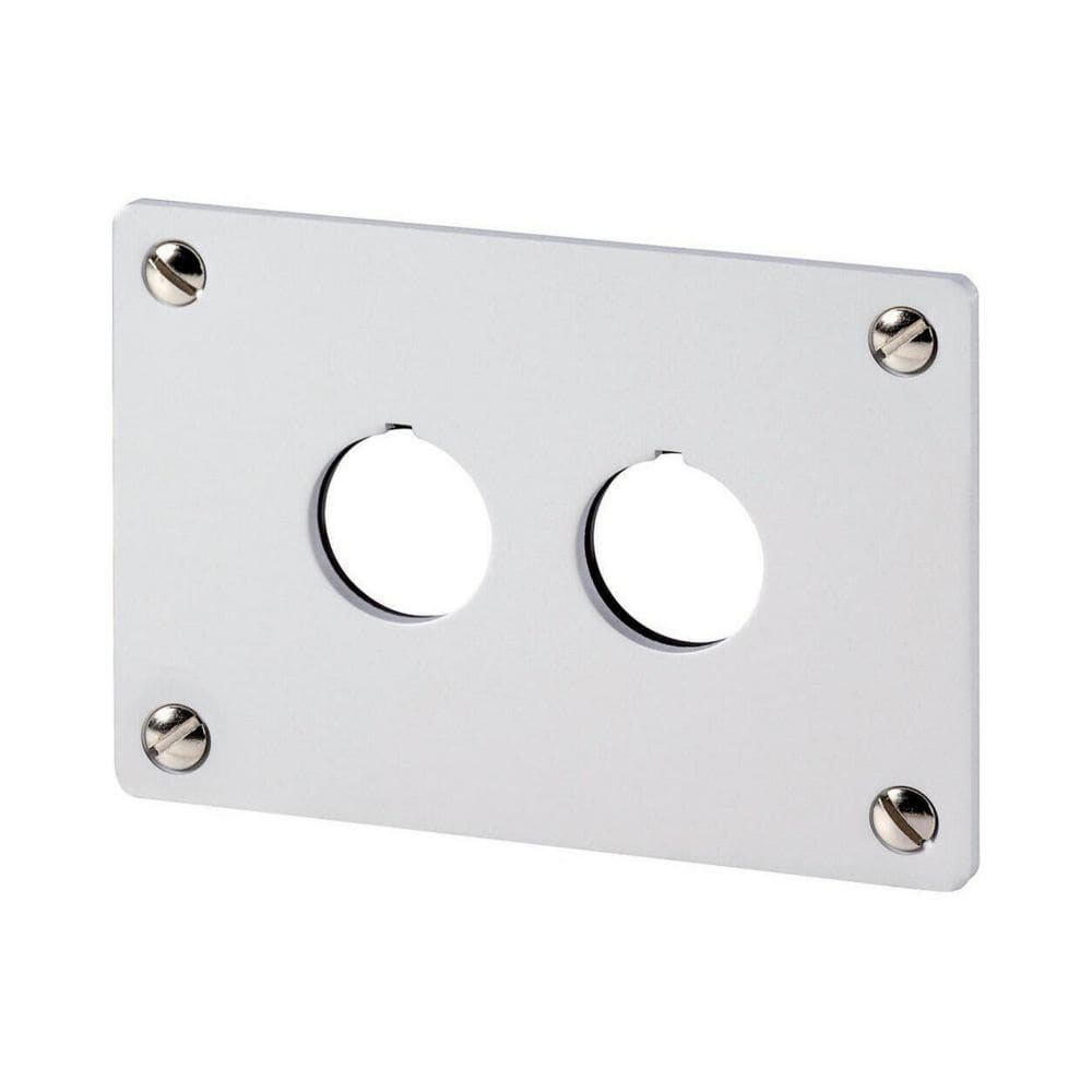 EATON EAO216543 M22-E2 PIASTRA INCASSO 2 FORI, ALU