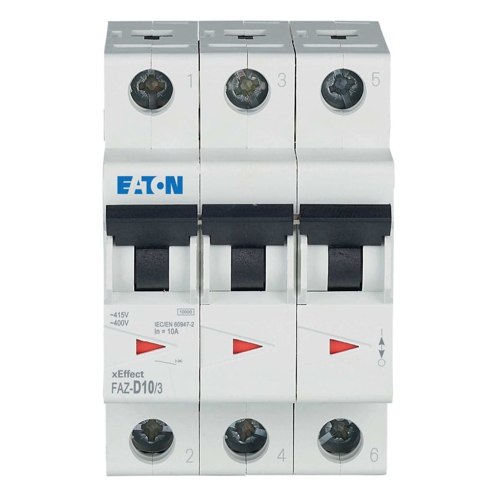 EATON EAO278892 FAZ-D10/3 INT. MT 10KA 3P D 10A
