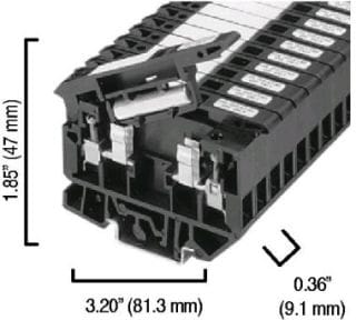 ROCKWELL AUTOMATION RCK1492-H5 4 SQUARE MM FUSE TERMINAL BLOCK