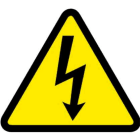 PANDUIT - PANPESW-B-1Y SIMBOLO ISO, TRIANGOLO LATO 25 MM, NERO/