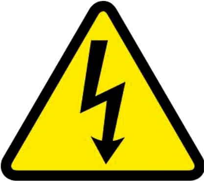 PANDUIT - PANPESW-B-1Y ISO LBL,ELTRC SHK SYM,1,BL/YL,PK10