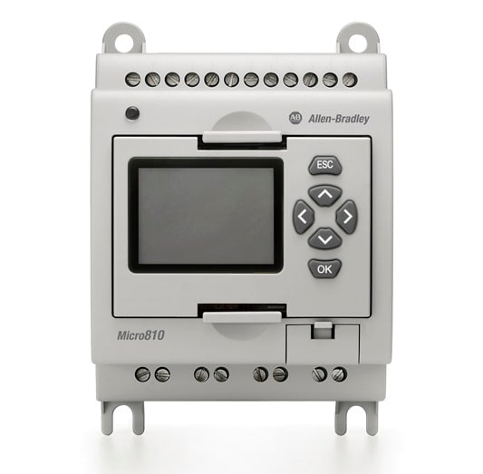 ROCKWELL AUTOMATION - RCK2080-LC10-12AWA MICRO810 MICROCONTR 8IN 120/240VAC 4RLY