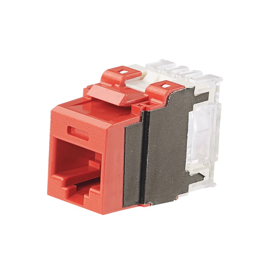 PANDUIT - PANNK6X88MRD CAT6A,NETKEY,PUNCHDOWNMOD,RD,EA