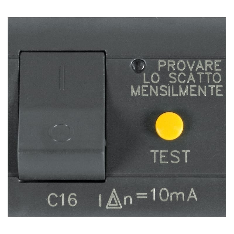 SCAME PARRE S.P.A. - SCA101.6341 INT. MT/DIFF 1P+N 16A 10MA ANTRACITE