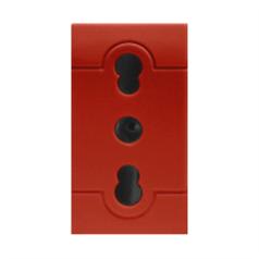 SCAME PARRE S.P.A. - SCA101.6403.R PRESA 2P+T 16A 250V BIVAL.(P11/P17)ROSSA