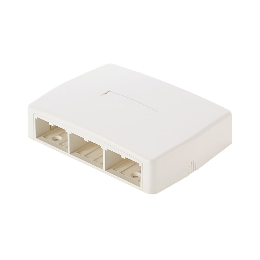 PANDUIT - PANCBXQ6IW-A SURFACEMOUNTBOX,6P,QR,ADH,IW,EA