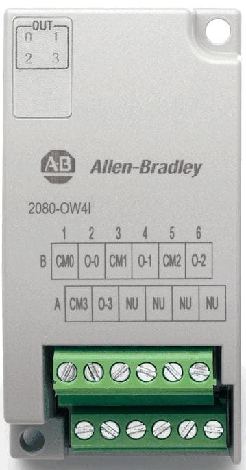 ROCKWELL AUTOMATION RCK2080-OW4I MICRO800 4 POINT RELAY OUTPUT