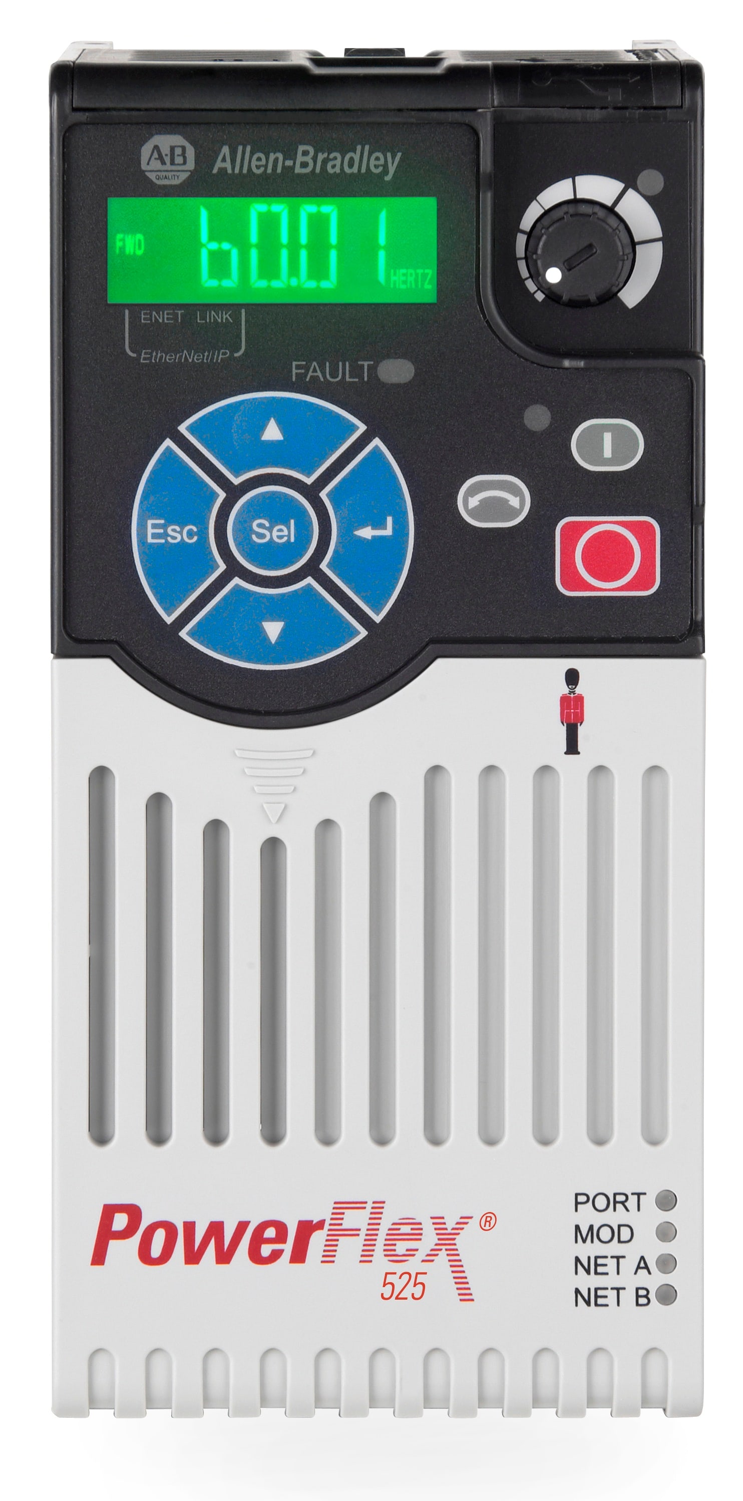 ROCKWELL AUTOMATION - RCK25B-E3P0N104 PF 525, 600V, 3PH, 2HP, IP19