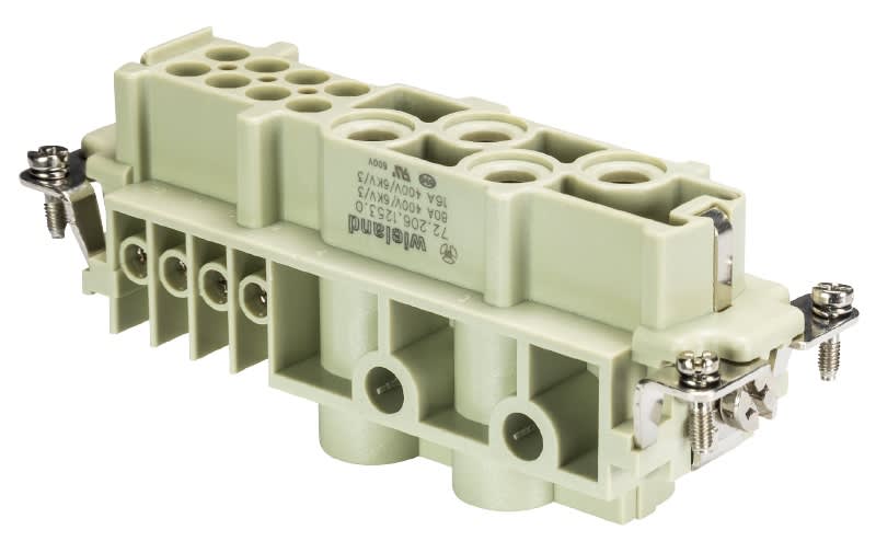 WIELAND ELECTRIC SRL - WIE72.206.1253.0 FEMALE INSERT POW BUS 4/8 NL BB AG