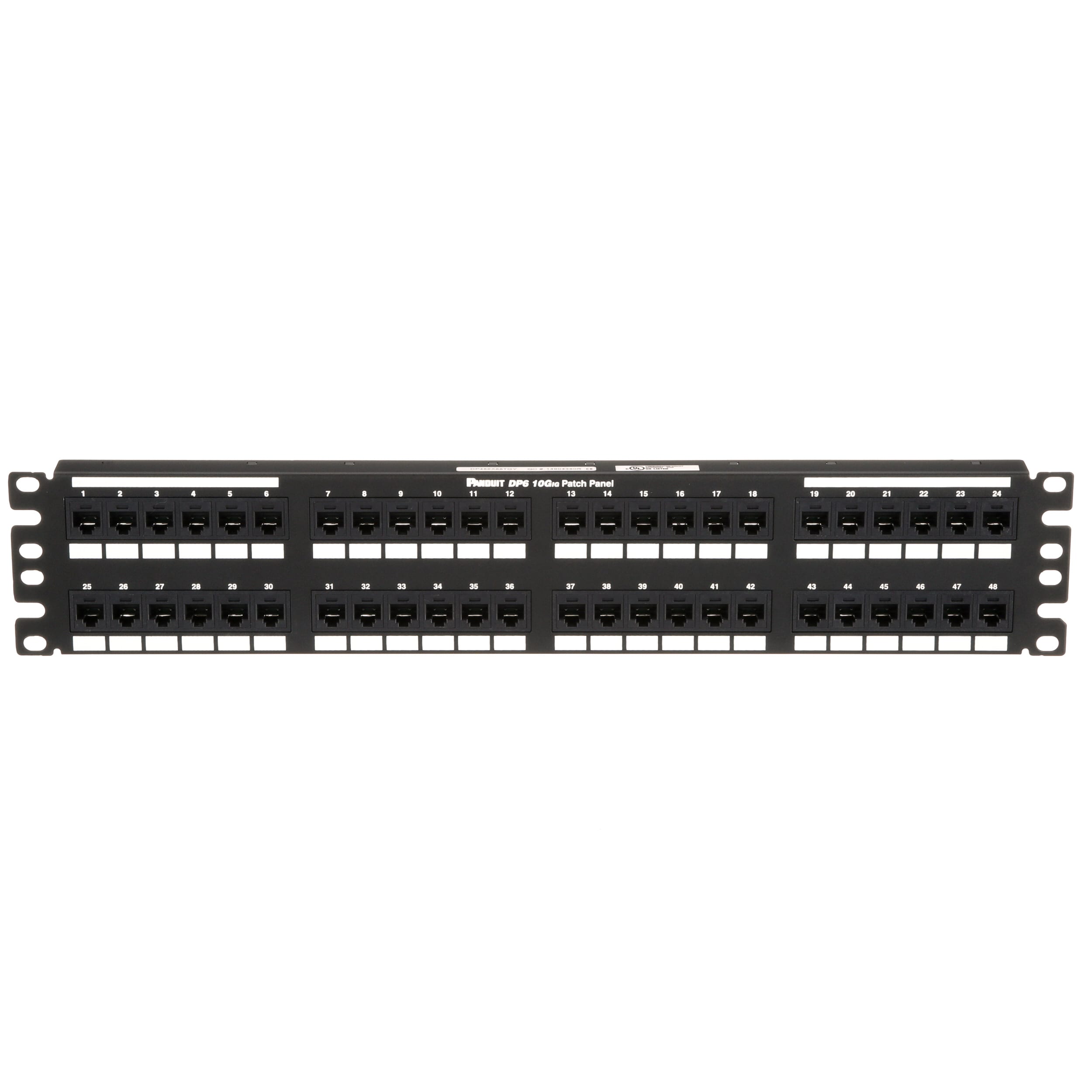 PANDUIT - PANDP486X88TGY PCHDOWNPTCHPNL,CAT6A,FLAT,48PT,2RU,EA