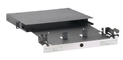 PANDUIT - PANFRME1U OPTICOM RM ENCL,STL,1RU,3PORT,F/R,BLK,EA