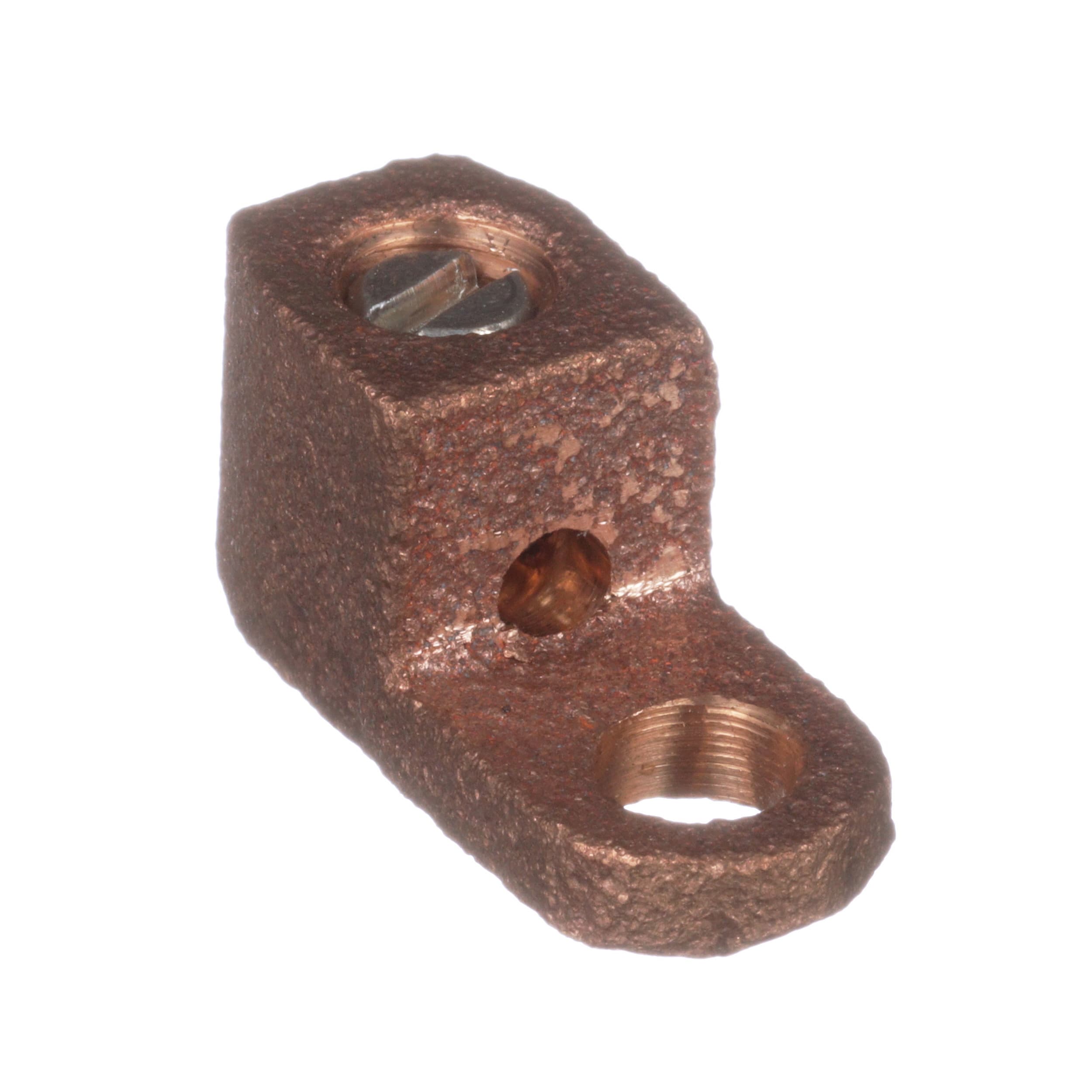 PANDUIT - PANPNL-4-C CU,MECHLUG,1H,ST,14SOL,4STR,1/4S,PK100