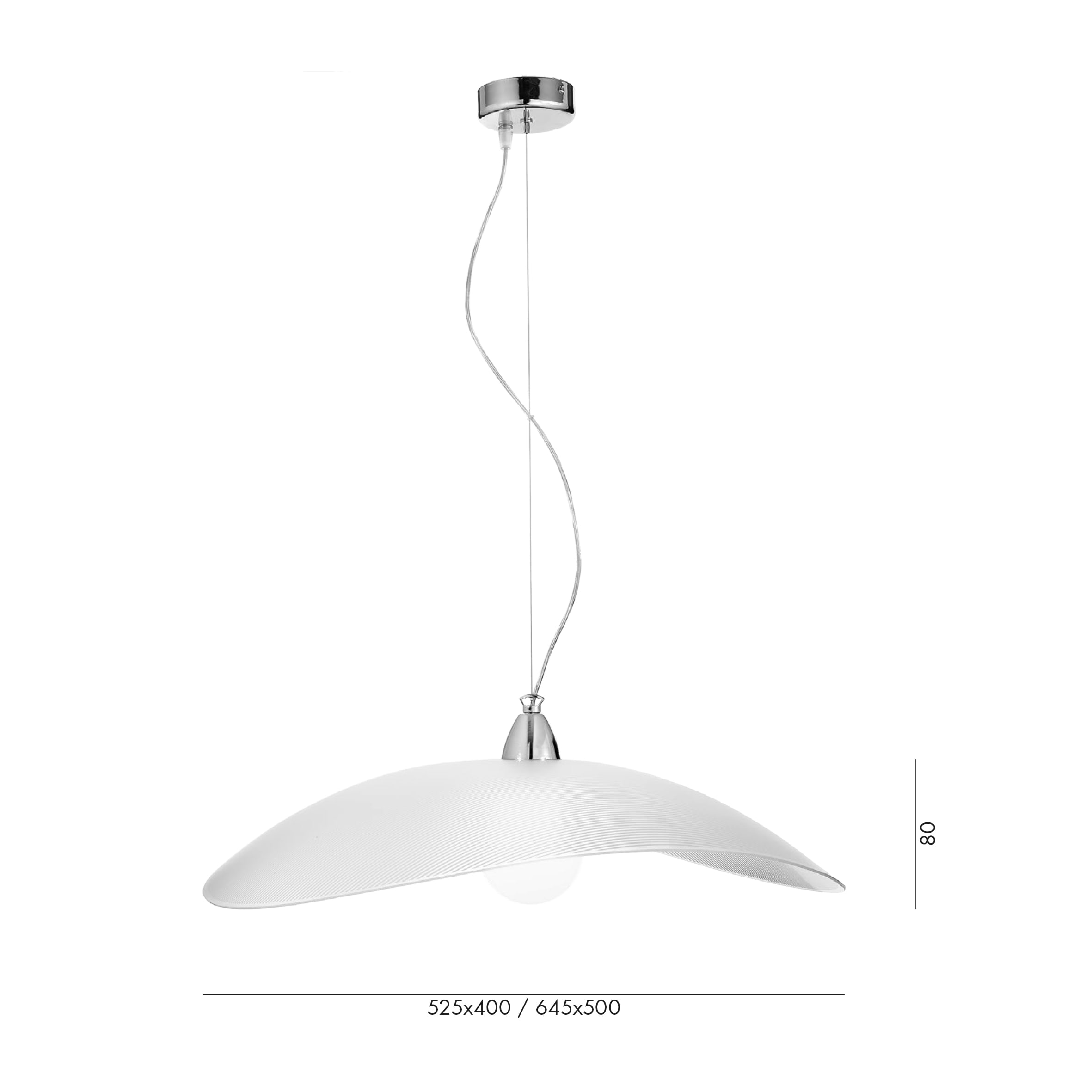 ROSSINI ILLUMINAZI - RSS1073-40-B SOSPENSIONE VETRO DECORATO