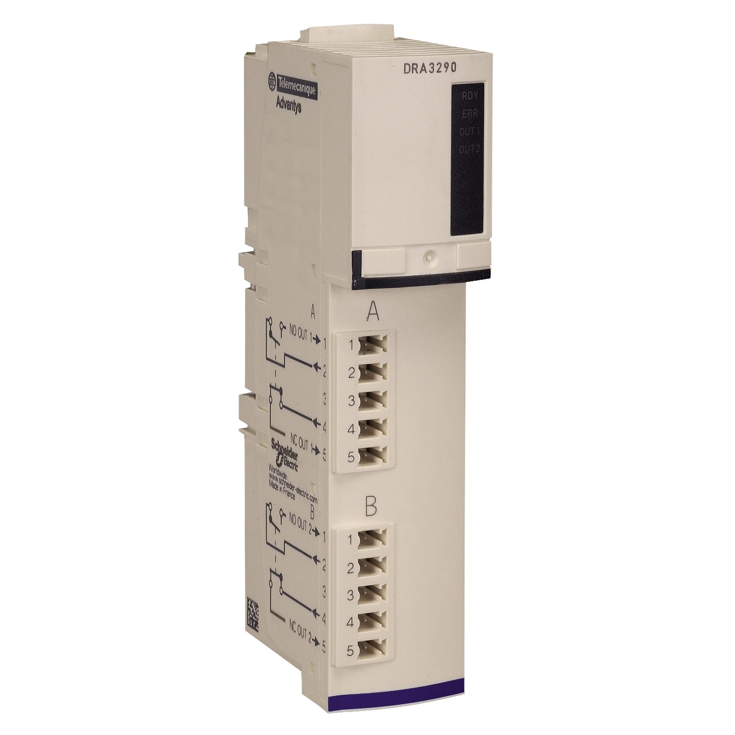 SCHNEIDER ELECTRIC SNRSTBDRA3290K KIT MOD+CONN+BASE 2PT 7A 24V