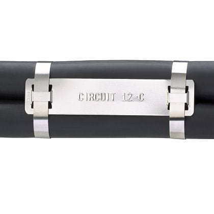 PANDUIT - PANMMP350H-C MKRPLT,304SS,3.5X.75X.010 THK,HVY,PK100