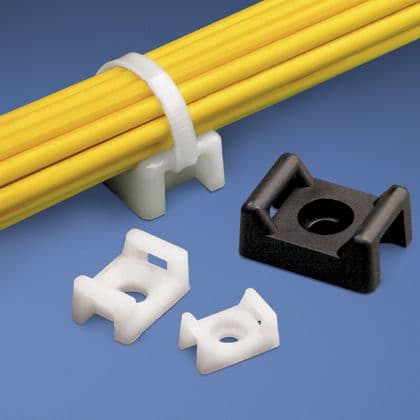 PANDUIT - PANTM3S10-C0 TIEMNT,.62INW,10SCREW,WRNYL,BL,PK100