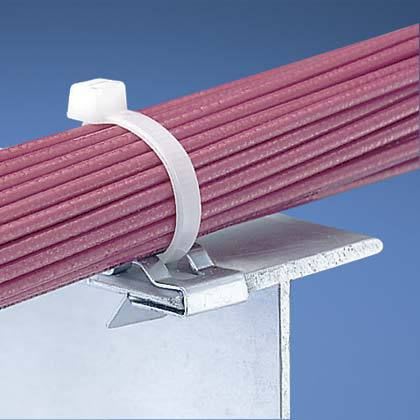 PANDUIT - PANMCMS25-P-C CBLTIEMNT,CLIP-ON,.46H,STEEL,PK100