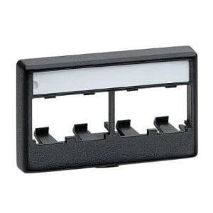 PANDUIT - PANCFFPL4BL FURNITUREFACEPLATE,4PT,BL,EA