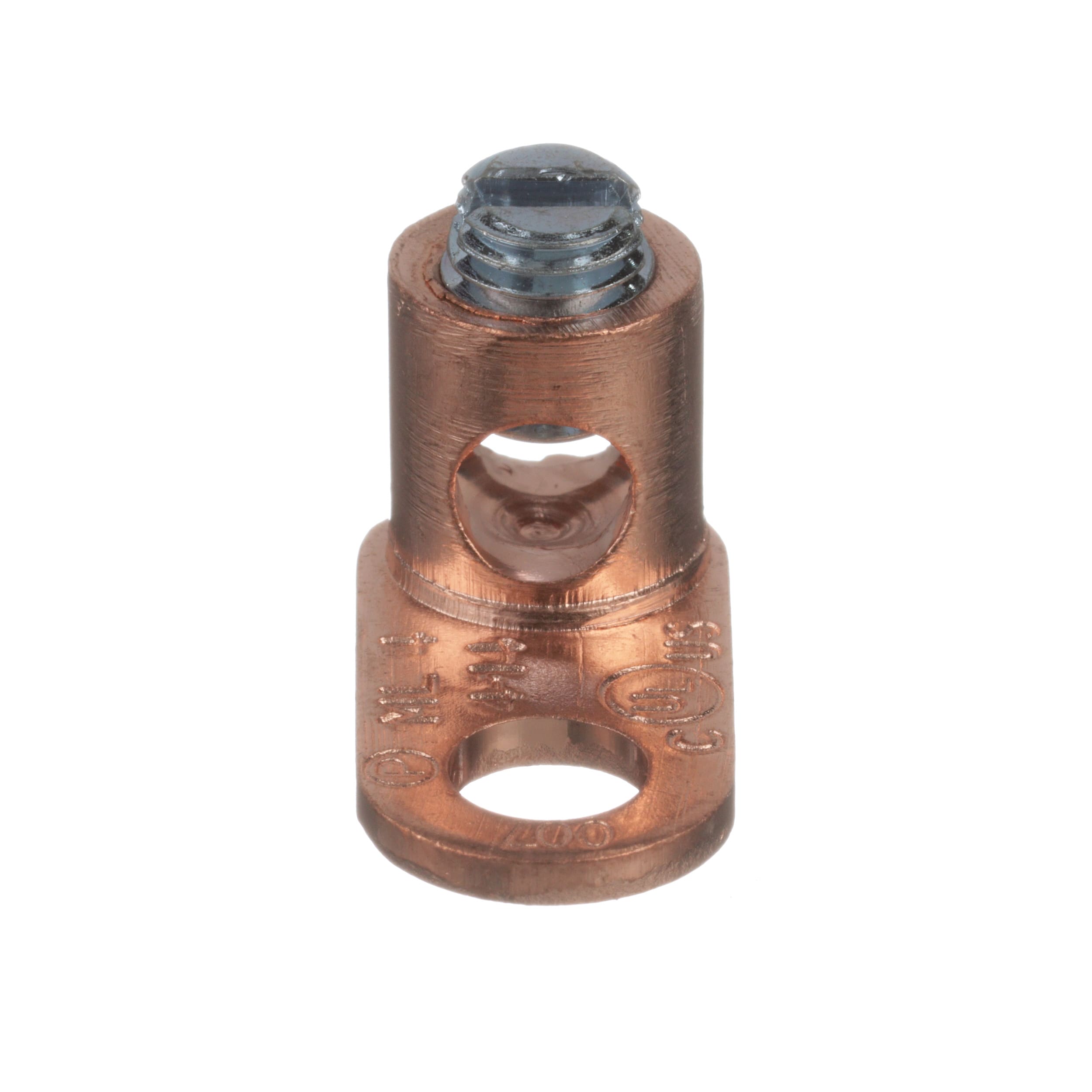PANDUIT - PANML4-CY CU MECH LUG,14 SOL-4 STR,1/4STUD,PK100