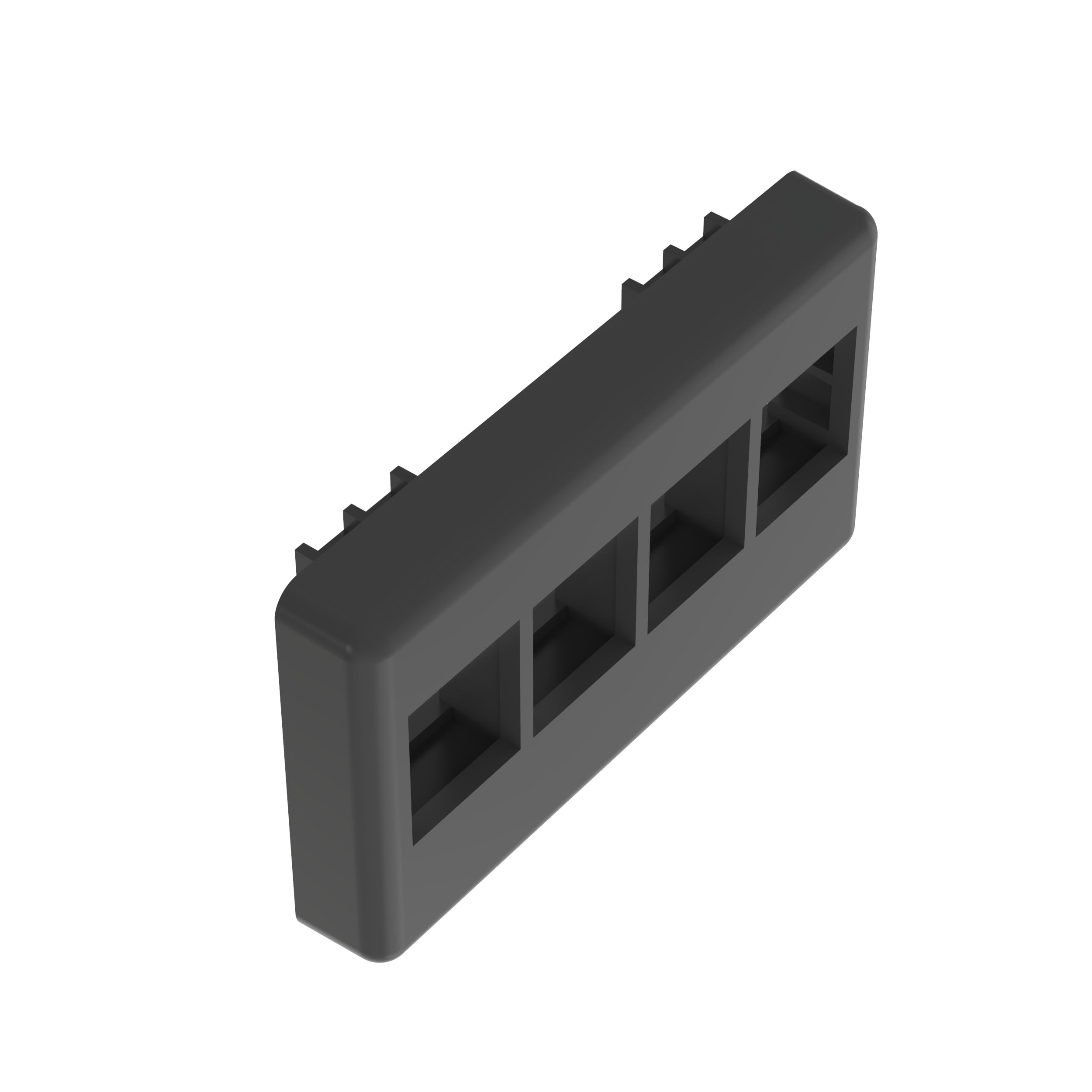 PANDUIT - PANNK4MFBL FURNITUREFACEPLATE,NK,4PT,BL,EA